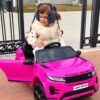 Дитячий електромобіль Bambi Range Rover Evoque (MP3) з додатковими коліщадками, малиновий