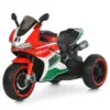 Дитячий електромотоцикл Bambi Sport з вихлопною трубою, червоний
