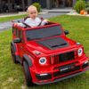 Дитячий електромобыль Bambi Mercedes G-Class зі спойлером та тюнінгом, червоний