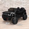 Дитячий електромобіль джип 4x4 24V Premium DualDrive з пультом керування 2.4G, EVA колесами, м’яким екошкіряним сидінням, чорний