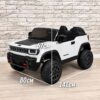 Дитячий електромобіль джип 4x4 24V Premium DualDrive з пультом керування 2.4G, EVA колесами, м’яким екошкіряним сидінням, білий