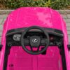 Дитячий електромобіль Lexus одномісний з EVA колесами, рожевий