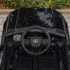 Дитячий електромобіль Lexus одномісний з EVA колесами, чорний