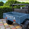 Дитячий електромобіль Toyota одномісна з EVA колесами, синій