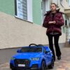 Дитячий електромобіль Audi Q7 з автофарбуванням, синій