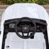Дитячий електромобіль Lexus одномісний з EVA колесами, білий