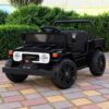 Дитячий електромобіль Toyota одномісна з EVA колесами, чорний