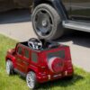 Дитячий електромобіль Mercedes G-Class одномісний, червоний