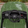 Дитячий електромобіль Lexus одномісний з EVA колесами, зелений