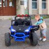 Дитячий електромобіль Bambi Buggi одномісний з задніми амортизаторами 24V, синій