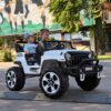 Дитячий електромобіль Bambi Jeep двомісний на пульті керування, білий