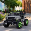 Дитячий електромобіль Bambi Jeep двомісний на пульті керування, сірий