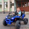 Дитячий електромобіль Bambi Buggi одномісний з задніми амортизаторами 24V, синій