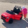 Дитячий електромобіль Bambi Toyota Tundra з EVA колесами, червоний