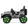Дитячий електромобіль Bambi Jeep двомісний на пульті керування, сірий