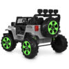 Дитячий електромобіль Bambi Jeep двомісний на пульті керування, сірий