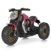 Дитячий електромотоцикл Bambi Retro-Motorbike TURBO Series триколісний, рожевий