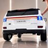 Дитячий електромобіль Lexus LX 200 з м'яким сидінням та пультом керування, білий