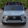 Дитячий електромобіль Lexus LX 200 з м'яким сидінням та пультом керування, сірий
