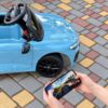 Дитячий електромобіль Bambi Audi Q3 одномісний з шкіряним сидінням, синій
