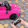 Дитячий електромобіль Bambi Audi Q3 одномісний з шкіряним сидінням, рожевий