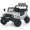 Дитячий електромобіль Bambi Jeep на пульті керування, білий