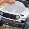 Дитячий електромобіль Jeep одномісний з EVA-колесами та пультом керування, білий