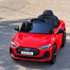 Дитячий електромобіль Bambi Audi Q3 одномісний з шкіряним сидінням, червона