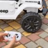 Дитячий електромобіль Jeep одномісний з EVA-колесами та пультом керування, білий