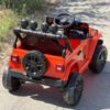 Дитячий електромобіль Jeep одномісний з EVA-колесами та пультом керування, помаранчевий