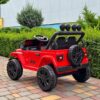 Дитячий електромобіль Jeep одномісний з EVA-колесами та пультом керування, червоний