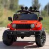 Дитячий електромобіль Jeep одномісний з EVA-колесами та пультом керування, помаранчевий
