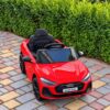 Дитячий електромобіль Bambi Audi Q3 одномісний з шкіряним сидінням, червона