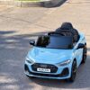 Дитячий електромобіль Bambi Audi Q3 одномісний з шкіряним сидінням, синій