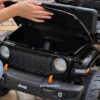 Дитячий електромобіль Jeep одномісний з EVA-колесами та пультом керування, чорний