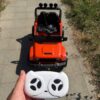 Дитячий електромобіль Jeep одномісний з EVA-колесами та пультом керування, помаранчевий