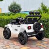 Дитячий електромобіль Jeep одномісний з EVA-колесами та пультом керування, білий