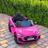 Дитячий електромобіль Bambi Audi Q3 одномісний з шкіряним сидінням, рожевий