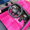 Дитячий електромобіль Bambi Audi Q3 одномісний з шкіряним сидінням, рожевий