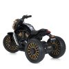Дитячий електромотоцикл Bambi Retro-Motorbike TURBO Series MP3 триколісний, чорний