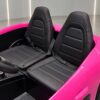 Дитячий двомісний електромобіль Bambi Porsche Cayman до 100 кг, рожевий