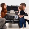 Дитячий двомісний повнопривідний електромобіль Bambi Mercedes G63, до 80 кг, сірий