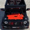 Дитячий електромобіль Mambi Mercedes Brabus повноприводний зі спойлером, чорний