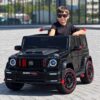 Дитячий електромобіль Mambi Mercedes Brabus повноприводний зі спойлером, чорний