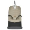 Дитячий Баунсер Vanilla Beige з люлькою та двоточковим паском, чорно-бежевий