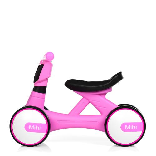 Дитячий толокар Bambi Mihi з підсвіткою, рожевий