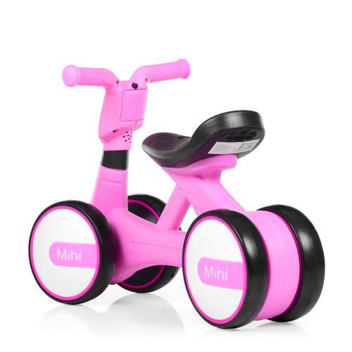 Дитячий толокар Bambi Mihi з підсвіткою, рожевий