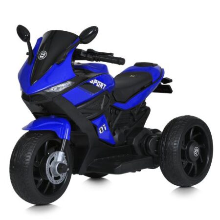 Дитячий триколісний електромотоцикл Bambi Sport, синій