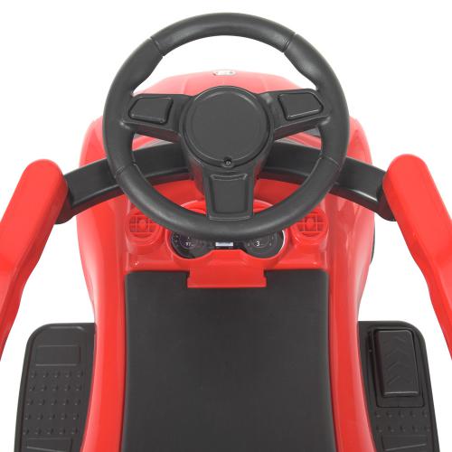 Дитячий толокар-каталка Bambi Mercedes Small з батьківською ручкою, червоний