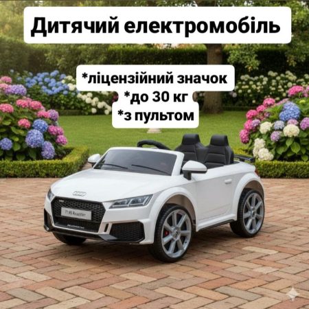 Дитячий електромобіль Bambi Audi TT RS Roadster, білий